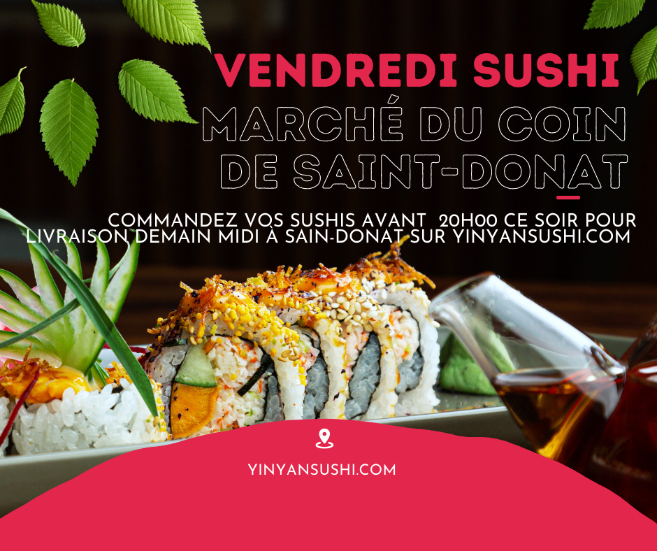 Vendredi Sushi au Marché du coin